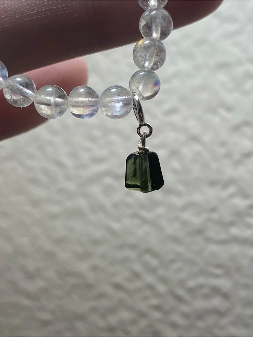Natural Moldavite Charm or Tektite Pendant | Crystal Collector | S925